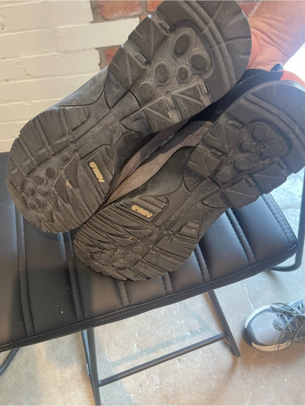 Asolo Gray and Black Men's Waterproof Hiking Boots